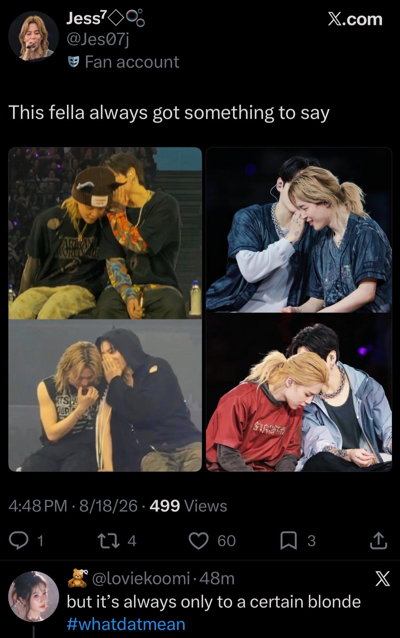 Two young men concert collage