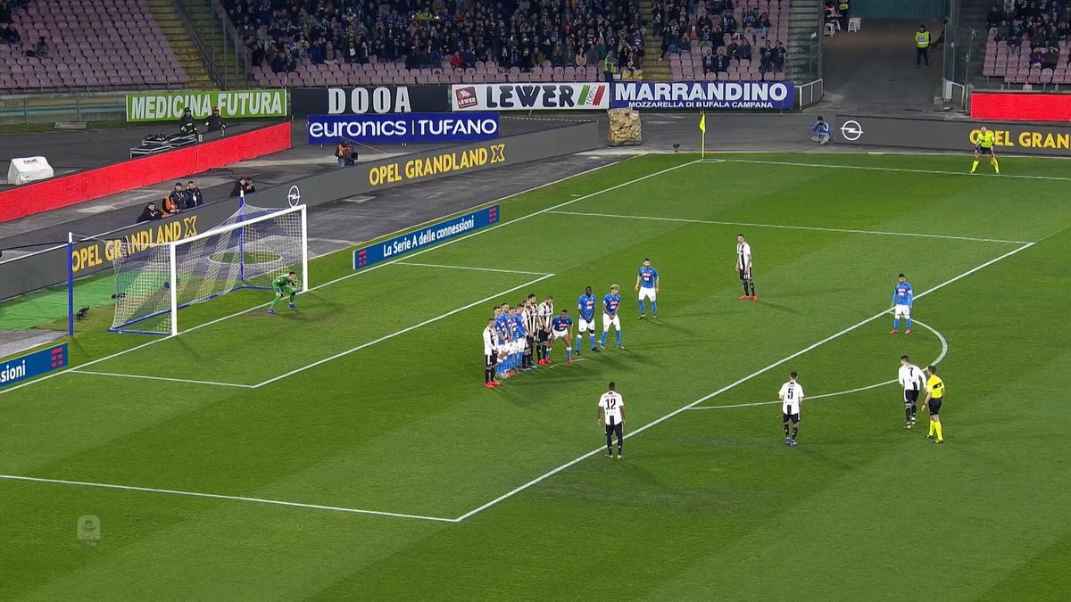 Ronaldo and Pjanic free kick moment