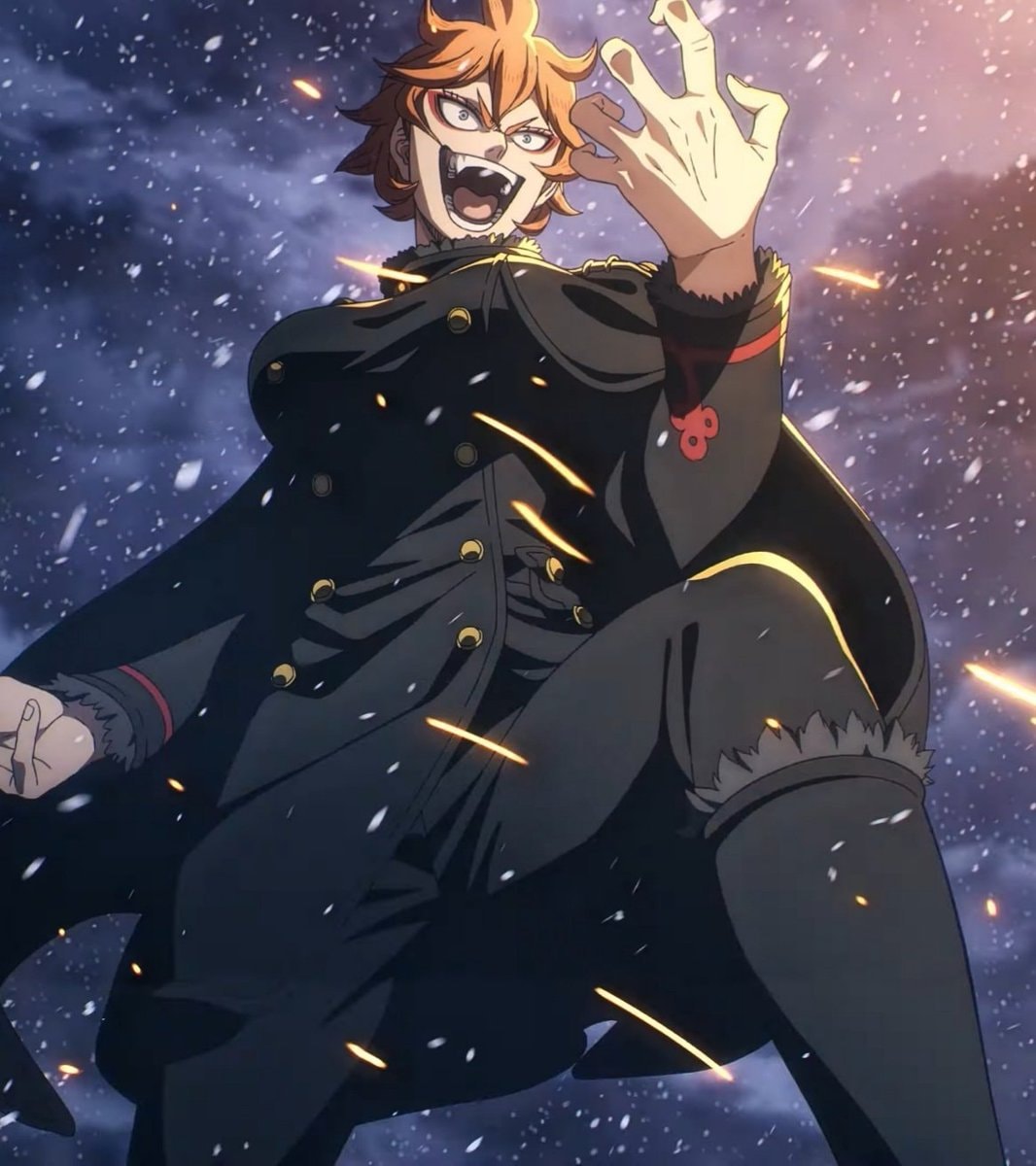 Anime character with spiky orange hair