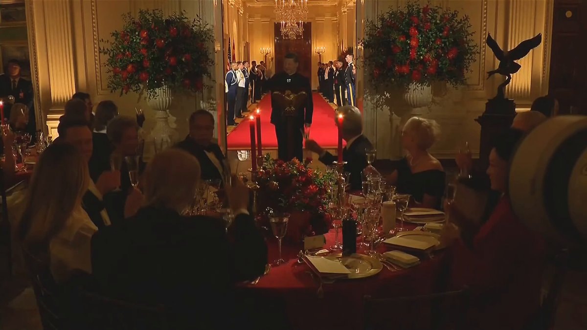 Trump Musk Xi Huang White House Dinner