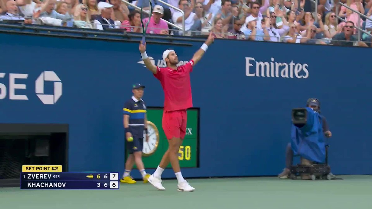 Karen Khachanov shot reaction
