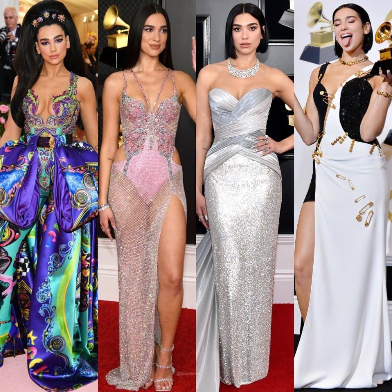 Dua Lipa in Versace
