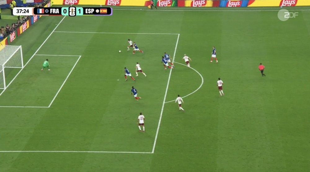 Spain leads France 1-0 (photo 3 of 4)