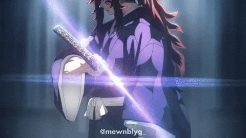 anime character purple outfit