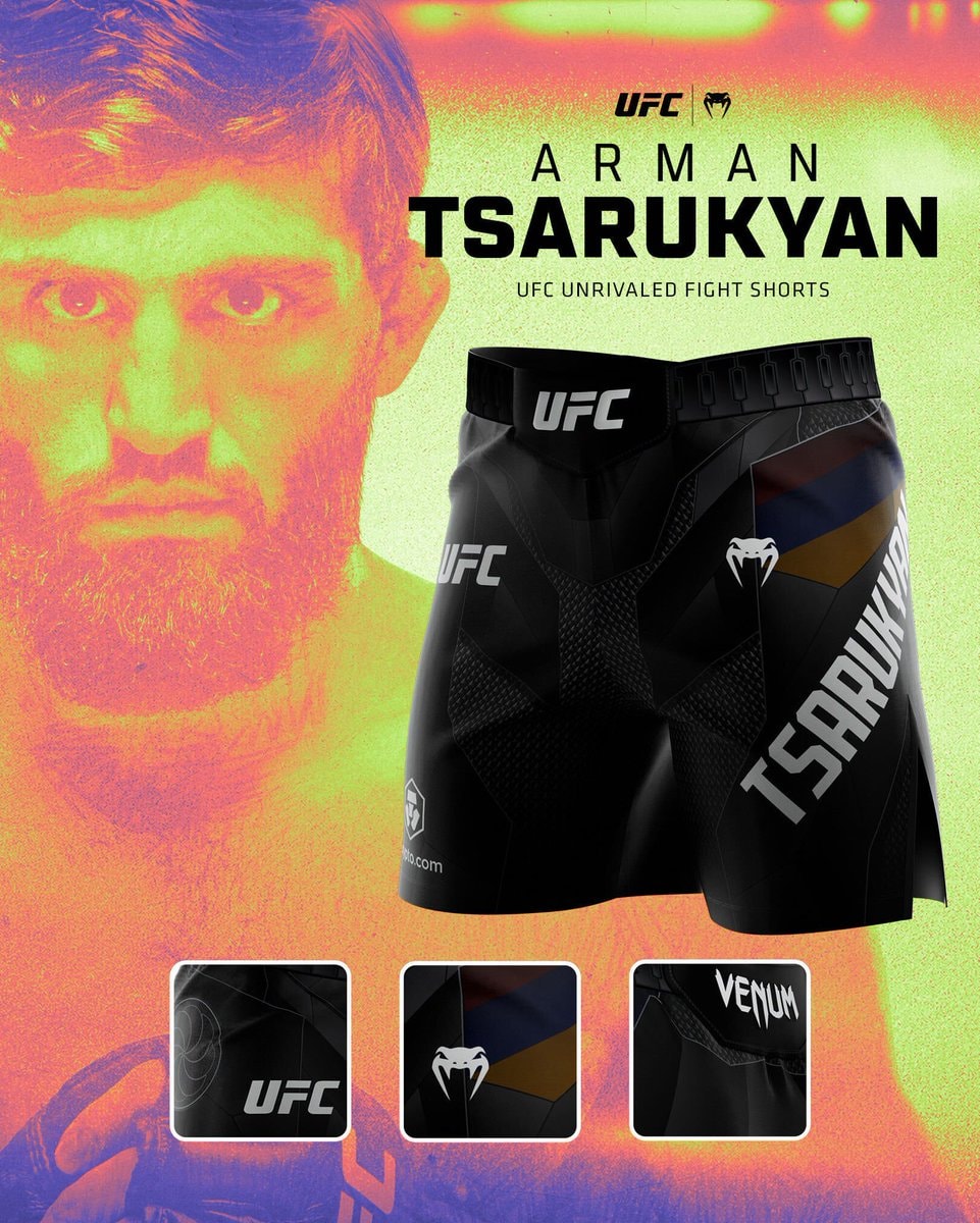 Joshua Van and Arman Tsarukyan custom shorts (photo 2 of 2)