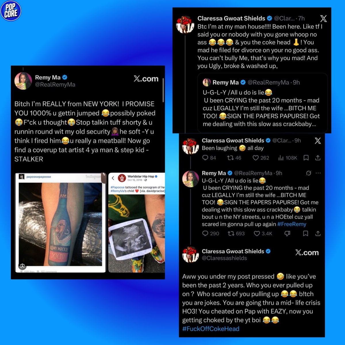 Remy Ma Claressa Shields feud over Papoose (photo 2 of 2)