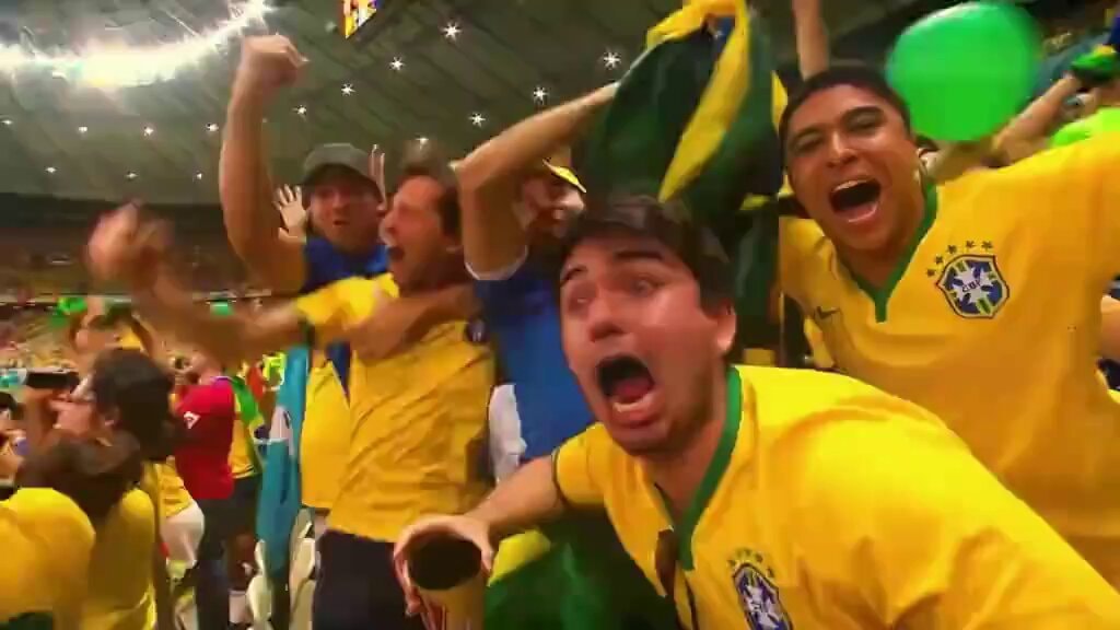 Brazil fans celebrating 🔥🔥