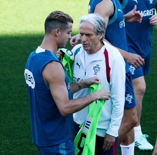 Cristiano Ronaldo and Jorge Jesus meeting