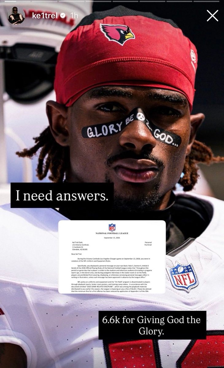 Kei'Trel Clark NFL fine