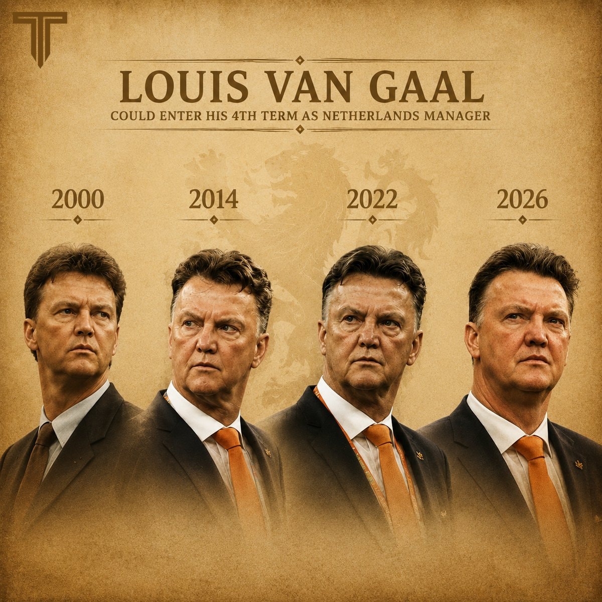 Louis van Gaal Netherlands manager fourth term