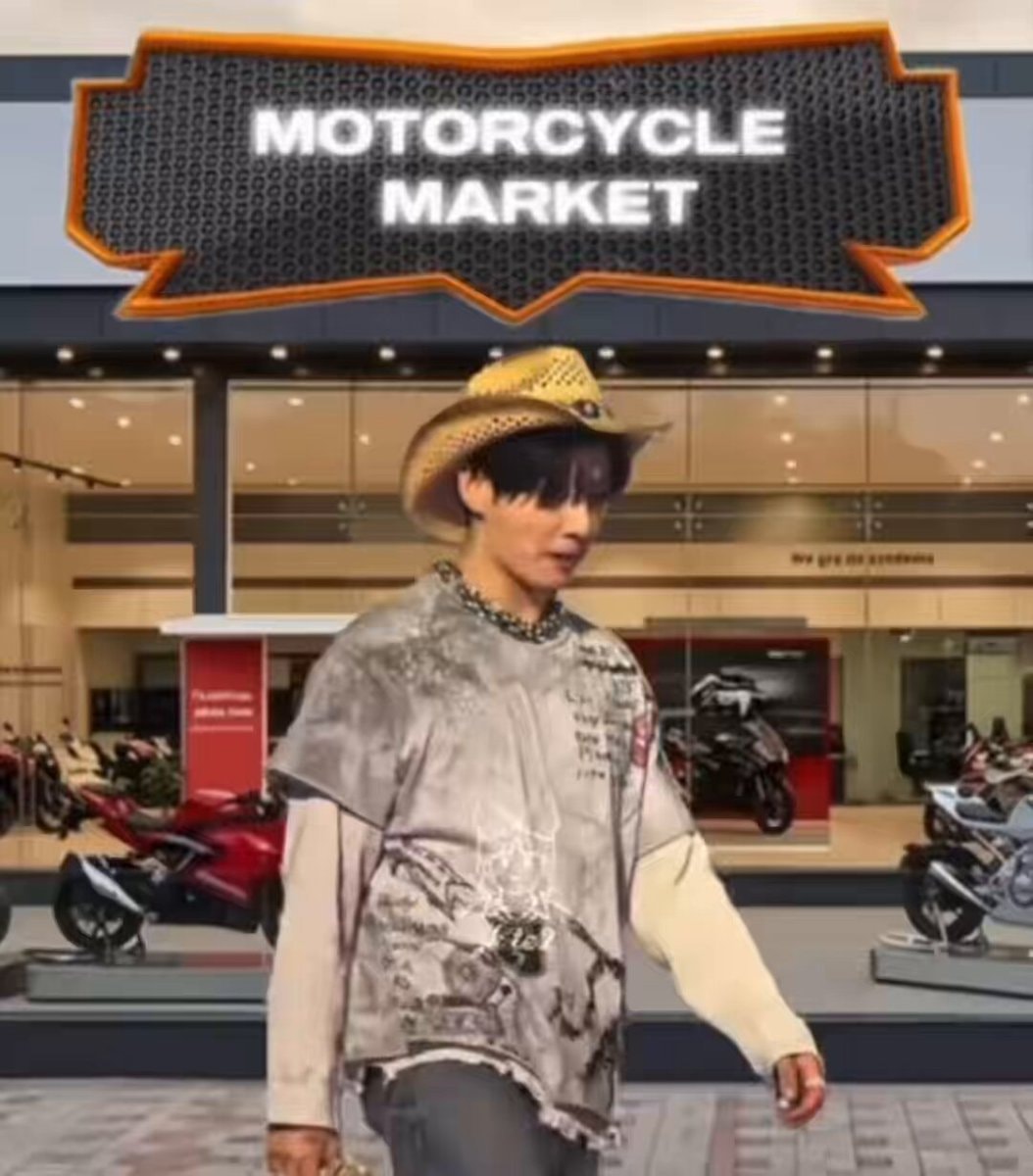 BTS member motorcycle shopping