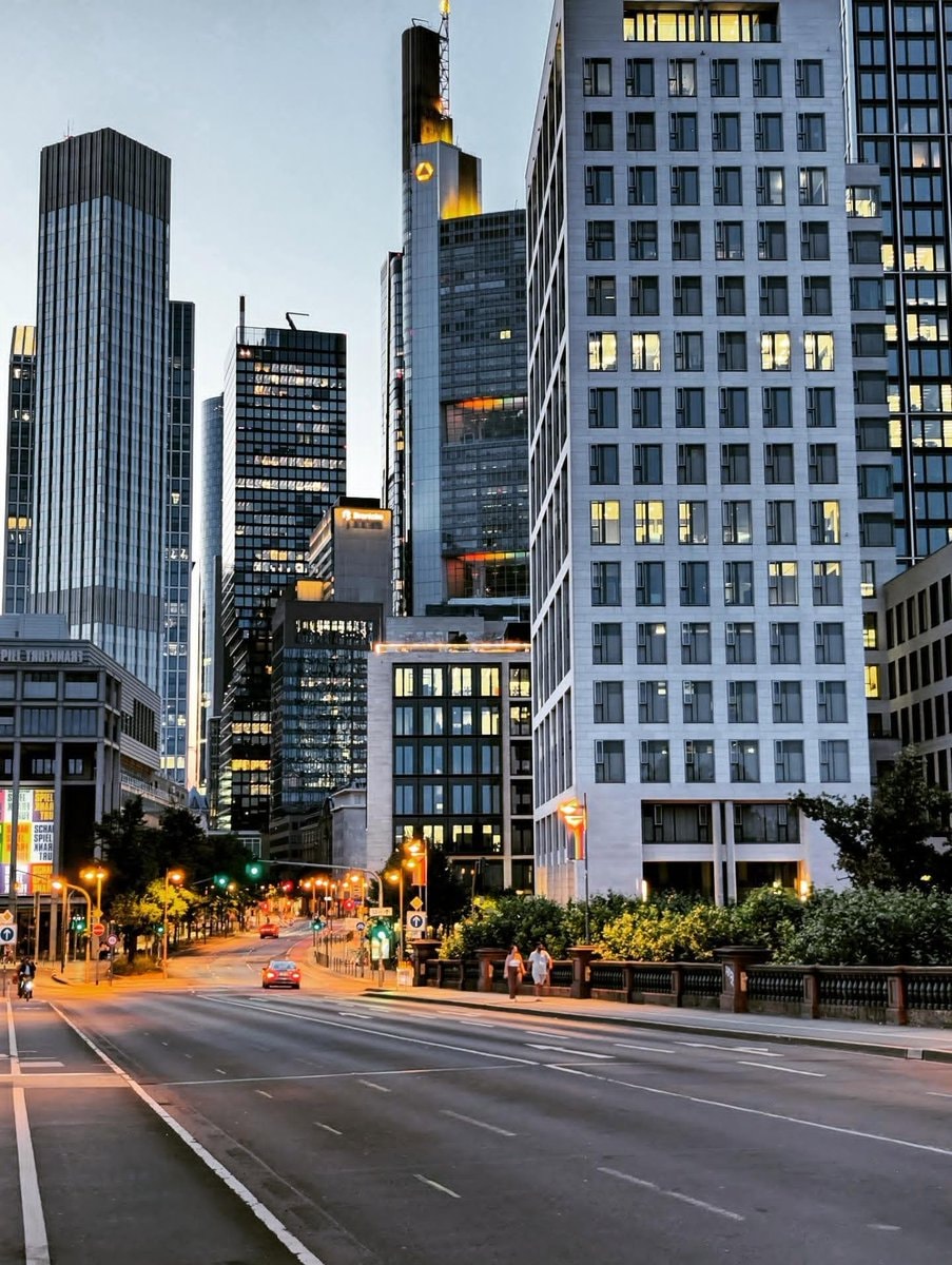 Frankfurt Germany dusk (photo 2 of 2)