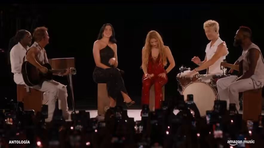 Shakira and Dua Lipa Madrid