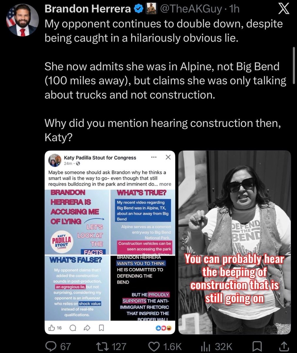 Brandon Herrera accuses Katy Padilla Stout