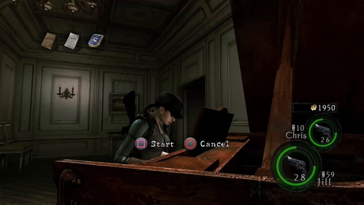 Resident Evil Chris Jill scene