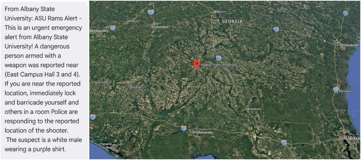 Albany State University lockdown alert