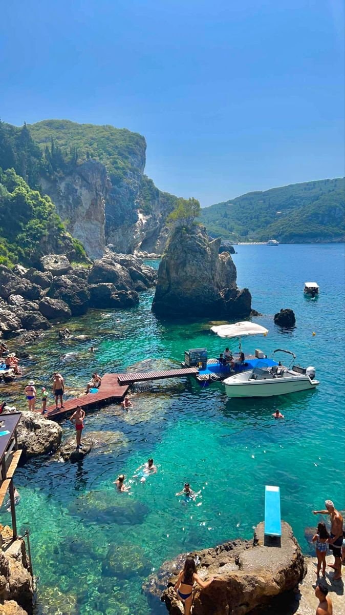Corfu Greece beach