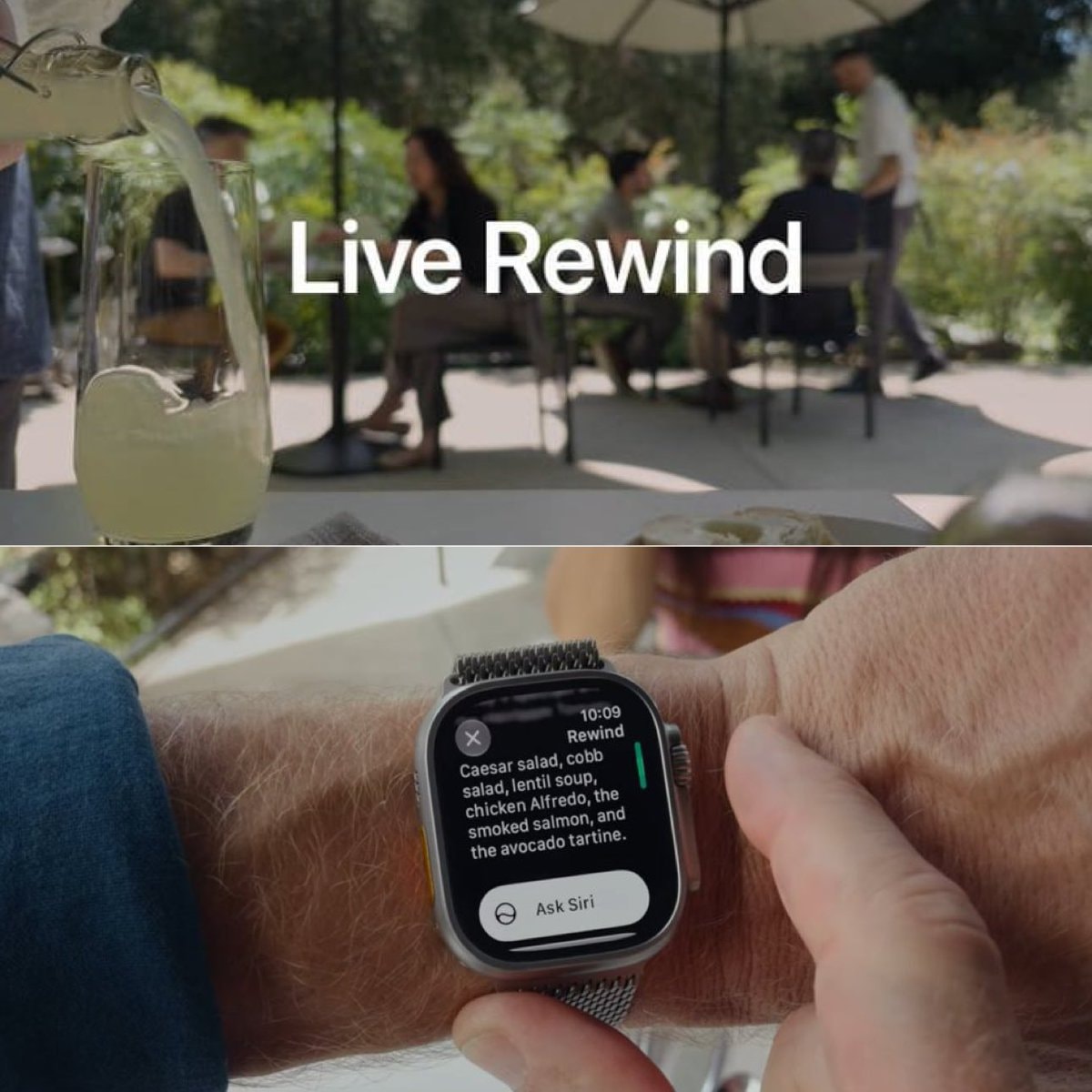Apple Watch Live Rewind feature