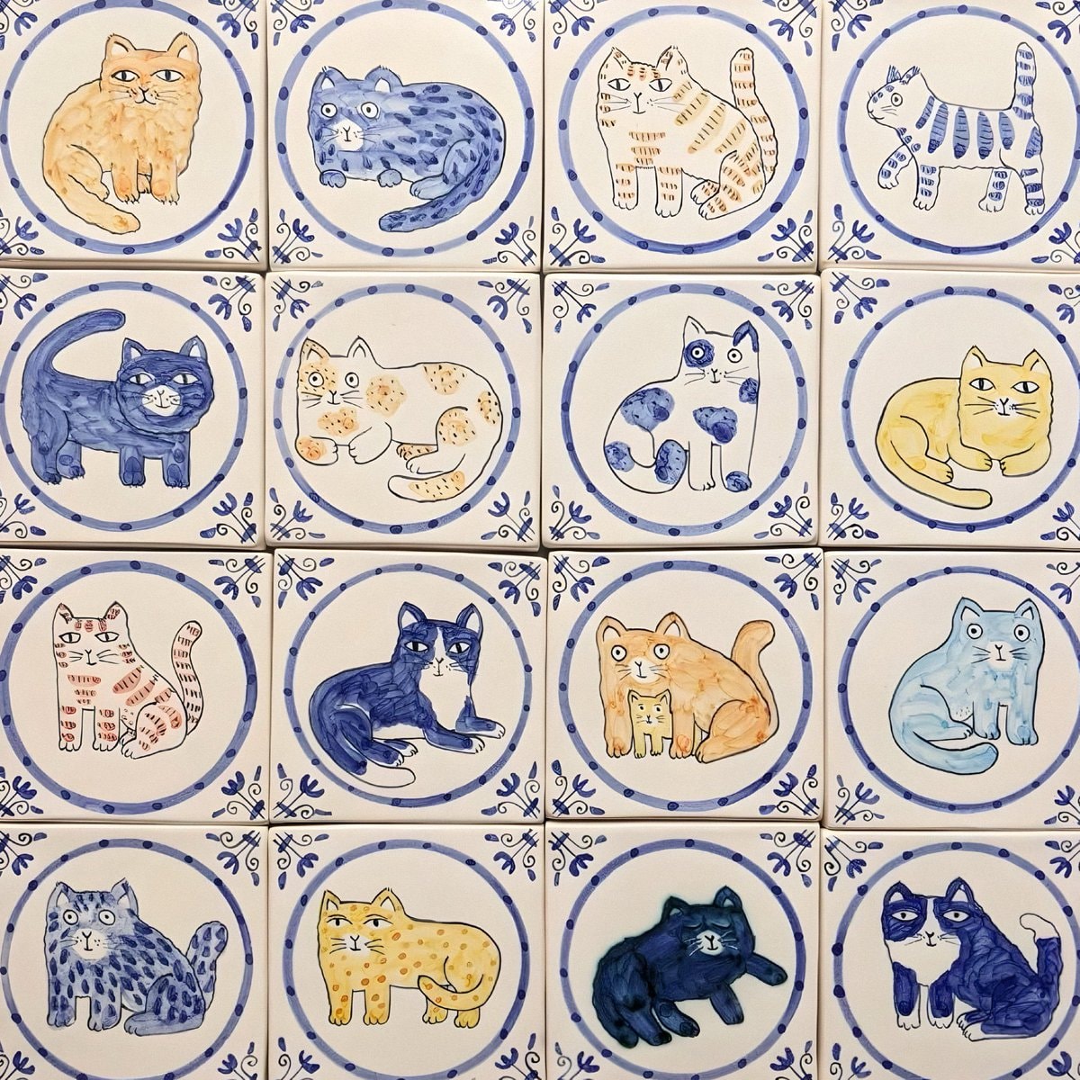 handmade cat tiles handmade cat tiles