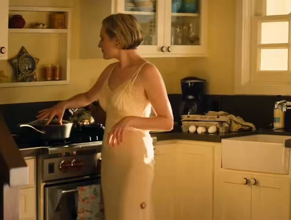woman cooking in kitchen
