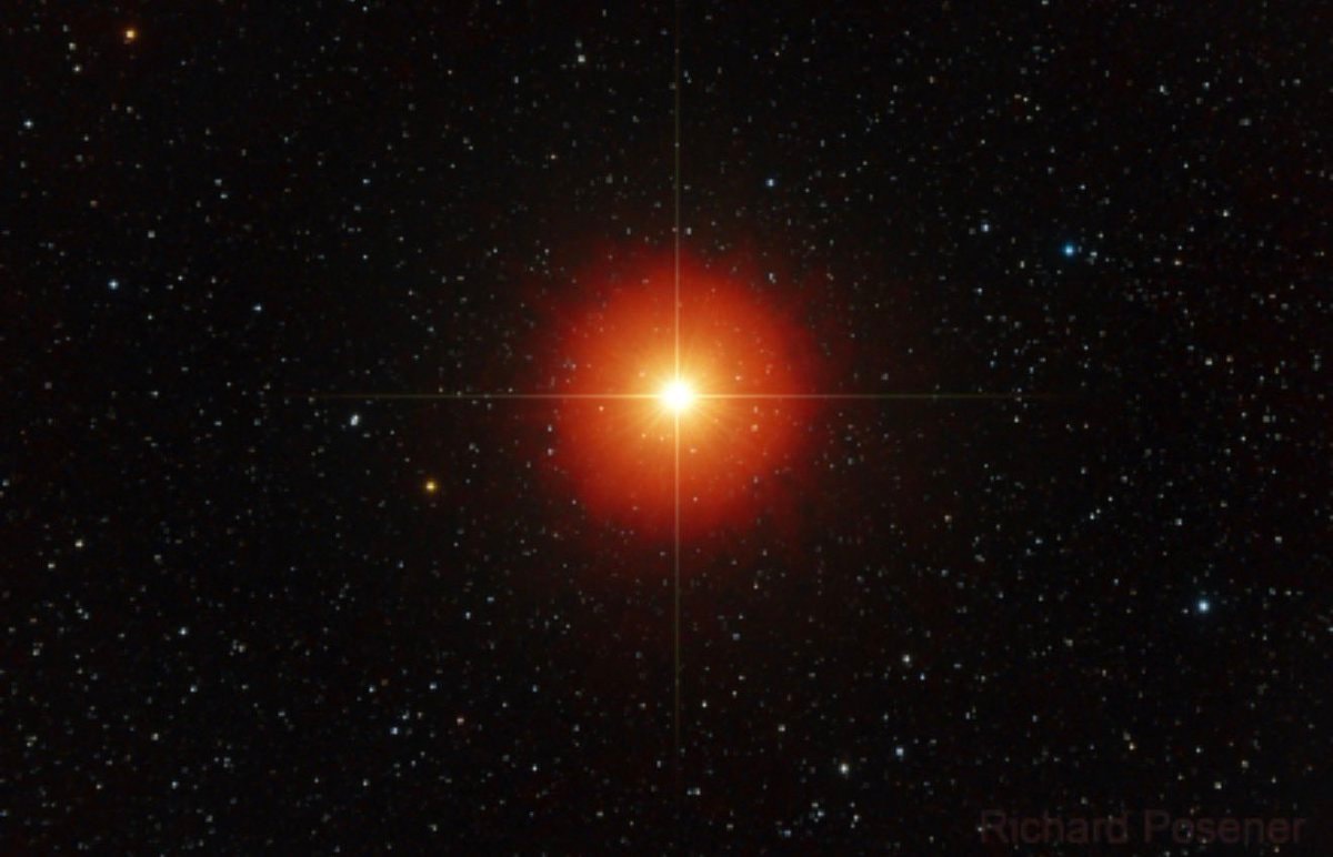 Betelgeuse brightest star night sky