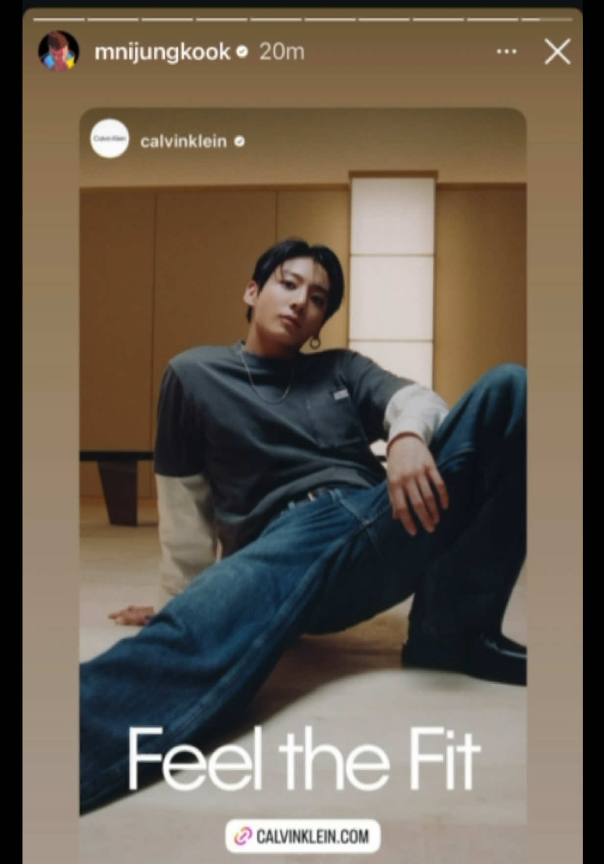 Jungkook Calvin Klein Feel the Fit