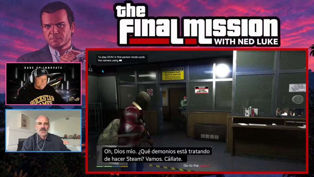 Steven Ogg plays GTA V with Ned Luke