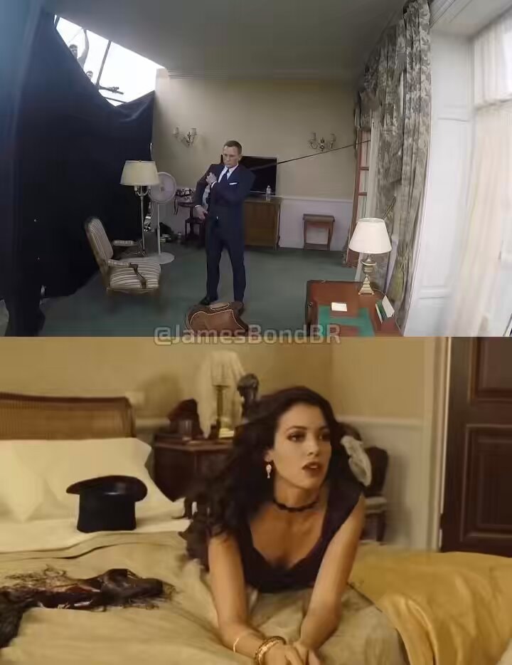 James Bond movie opening scene