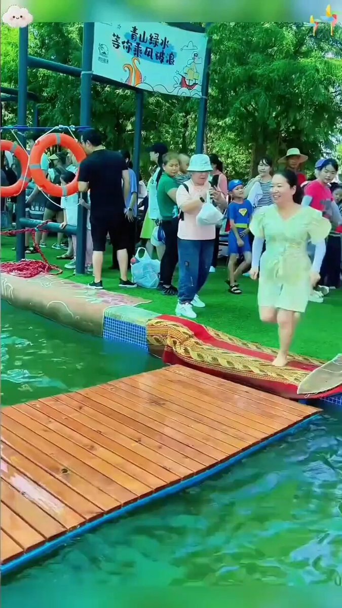 final participant running obstacle course