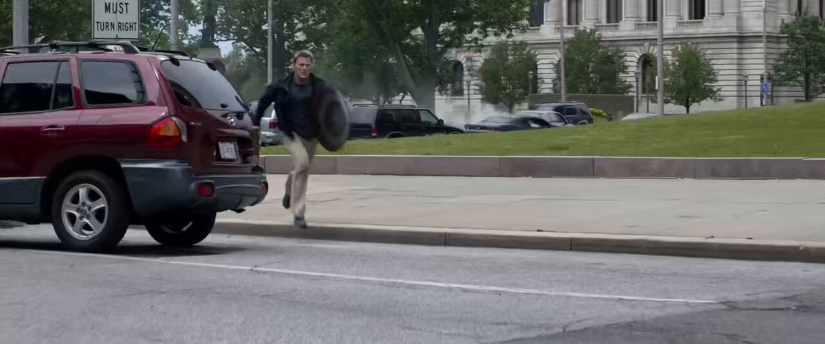 THE WINTER SOLDIER Steve Rogers shield run