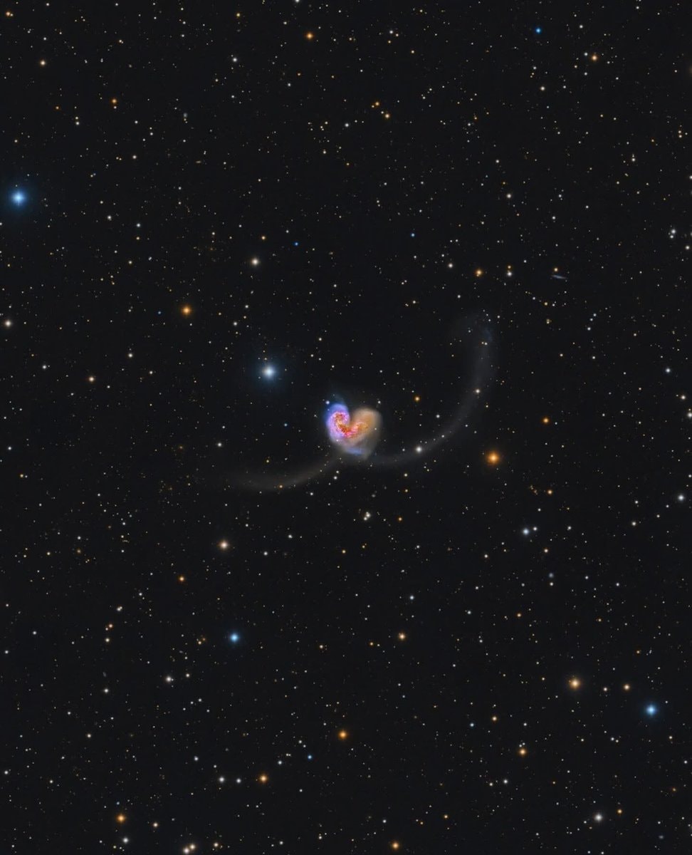 Cosmic Heart galaxy interaction