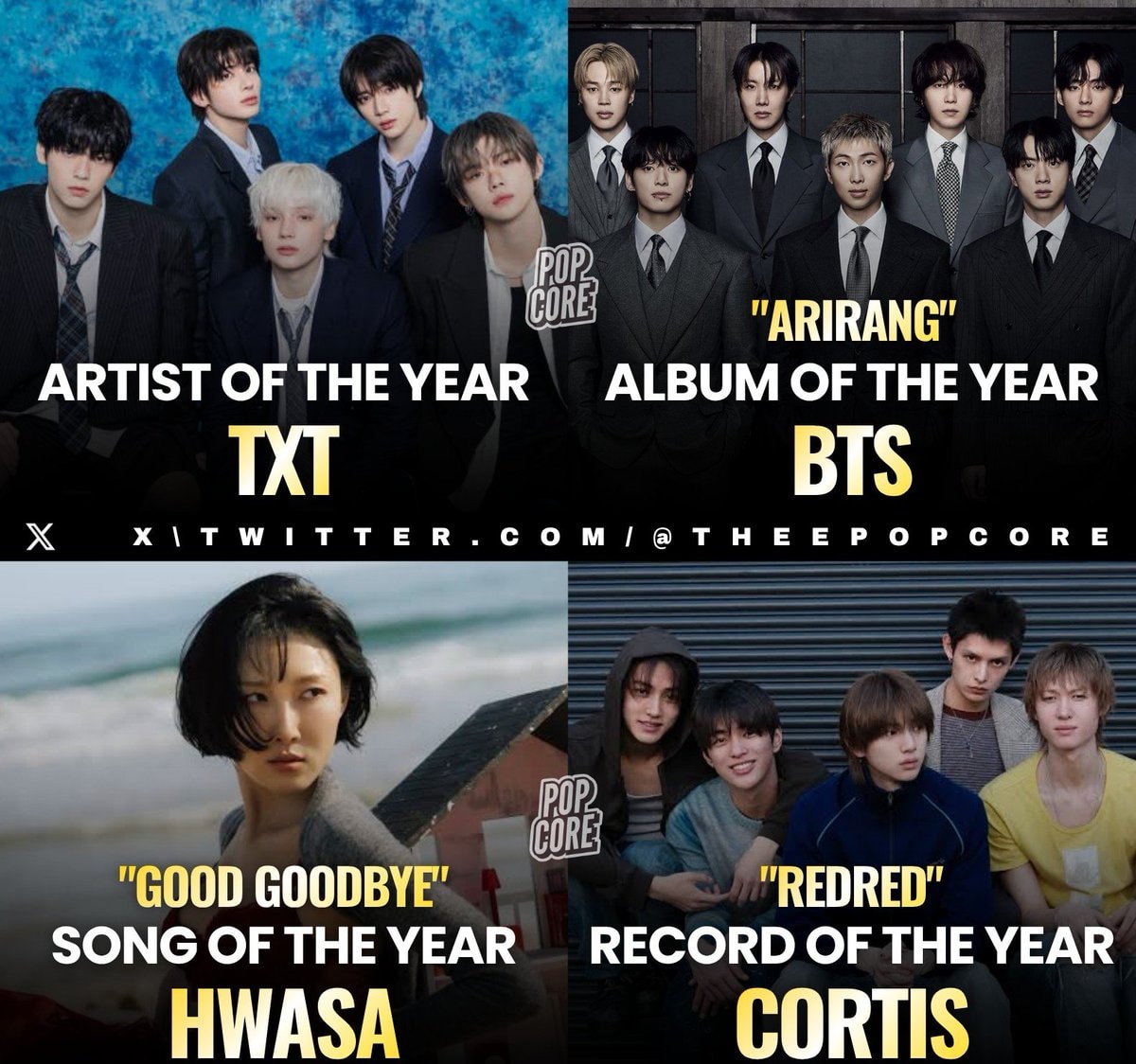 2026 KM Chart Awards Daesang winners