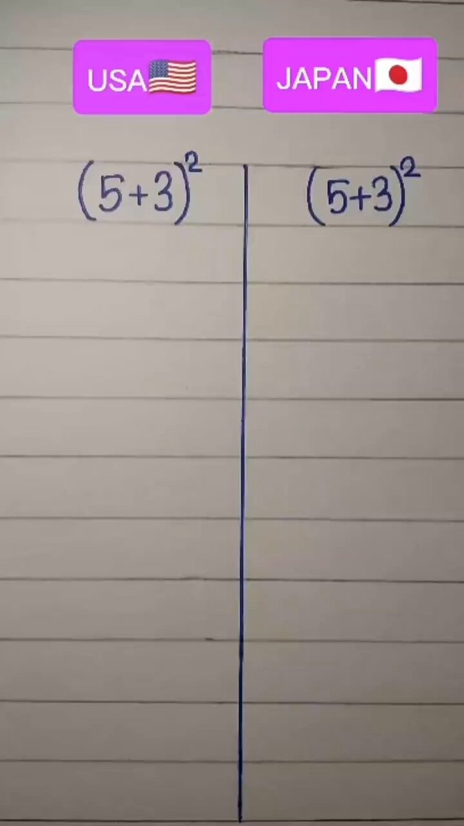 US vs Japan math perspective