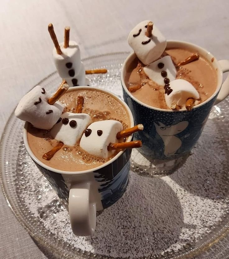 Moomin hot chocolate snowmen