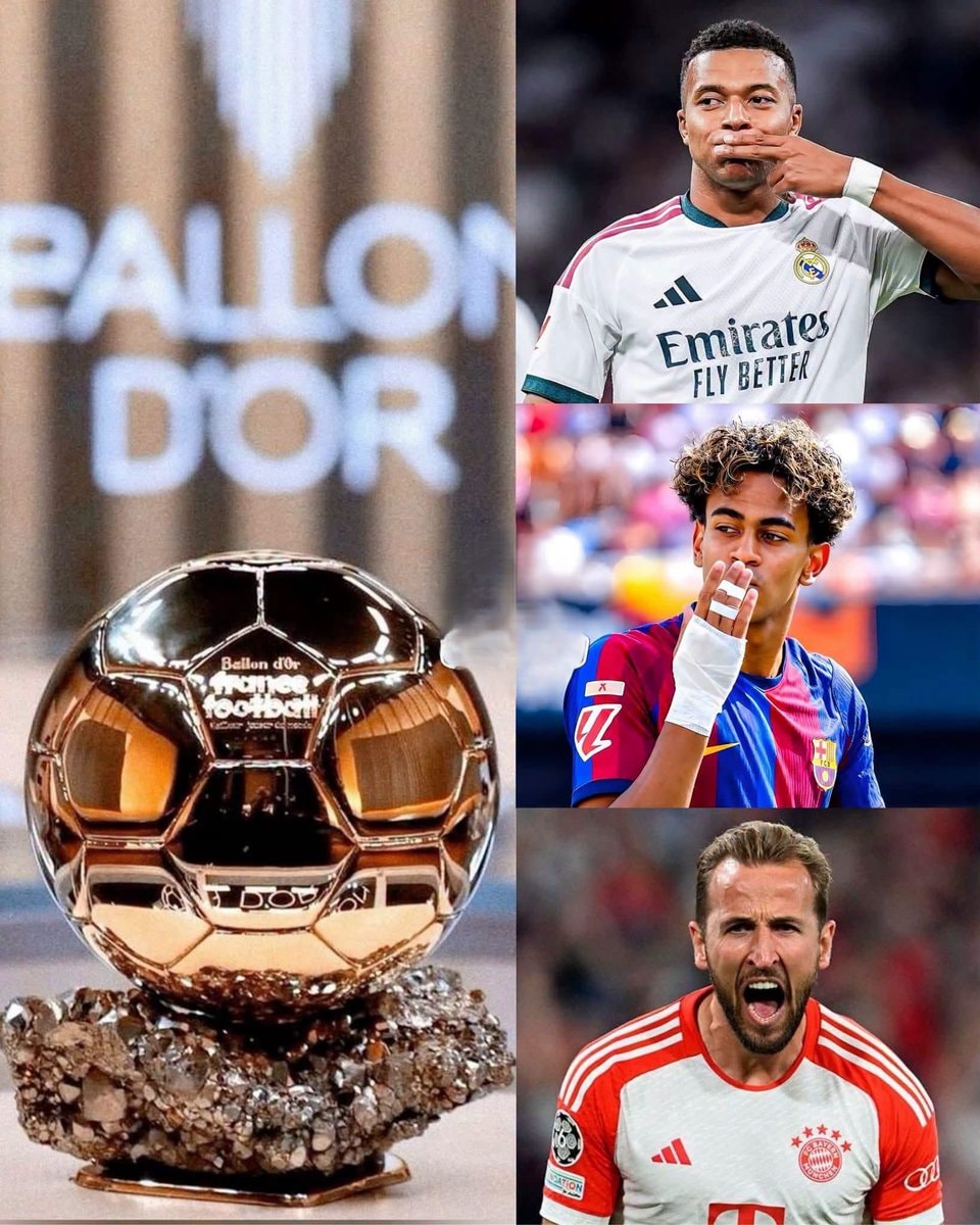 Ballon d'Or three-way race: Mbappé, Yamal, Kane