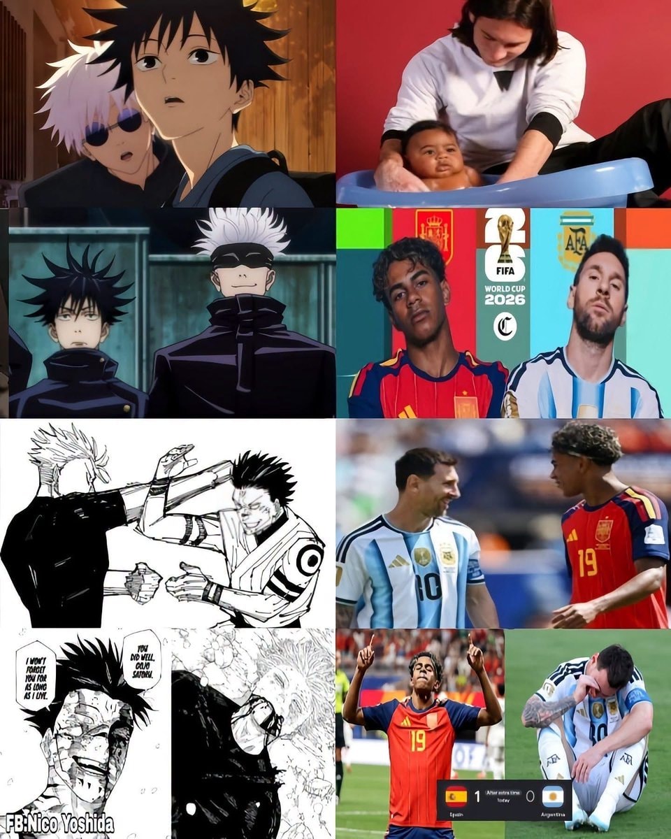Jujutsu Kaisen x Messi Gavi World Cup 2026