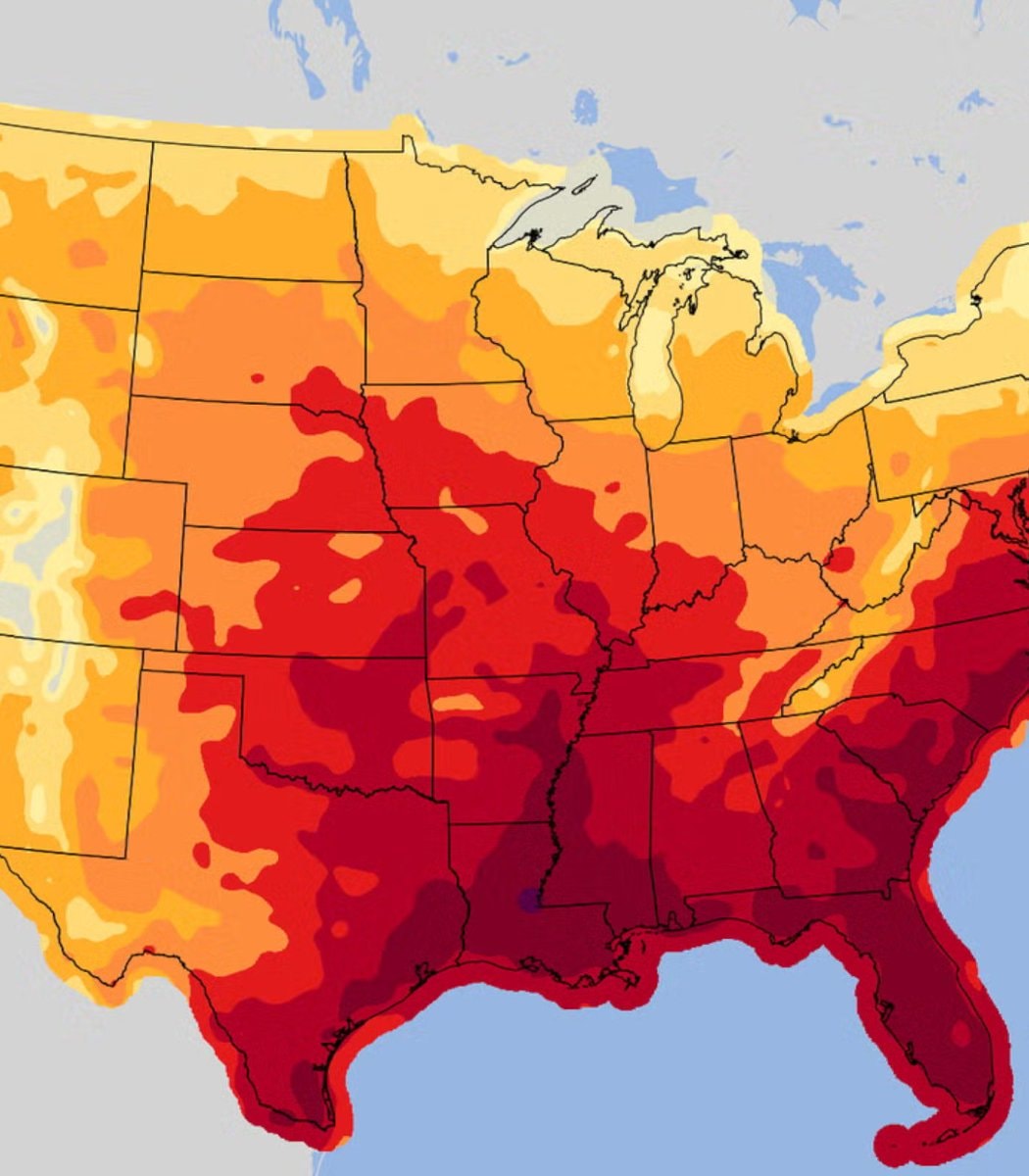 US heat wave forecast