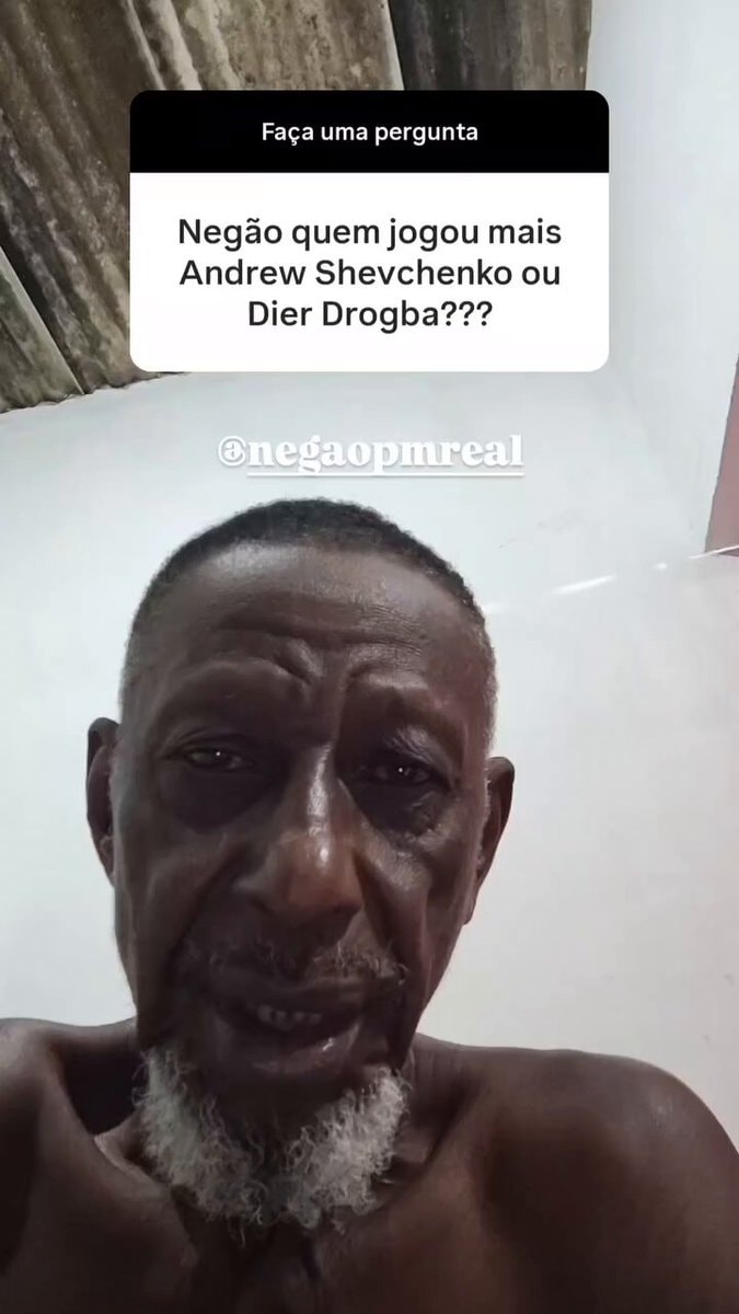 Negão asks about Shevchenko vs Drogba