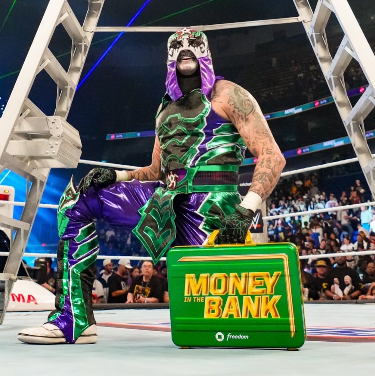 Penta Money in the Bank briefcase WWE Now
