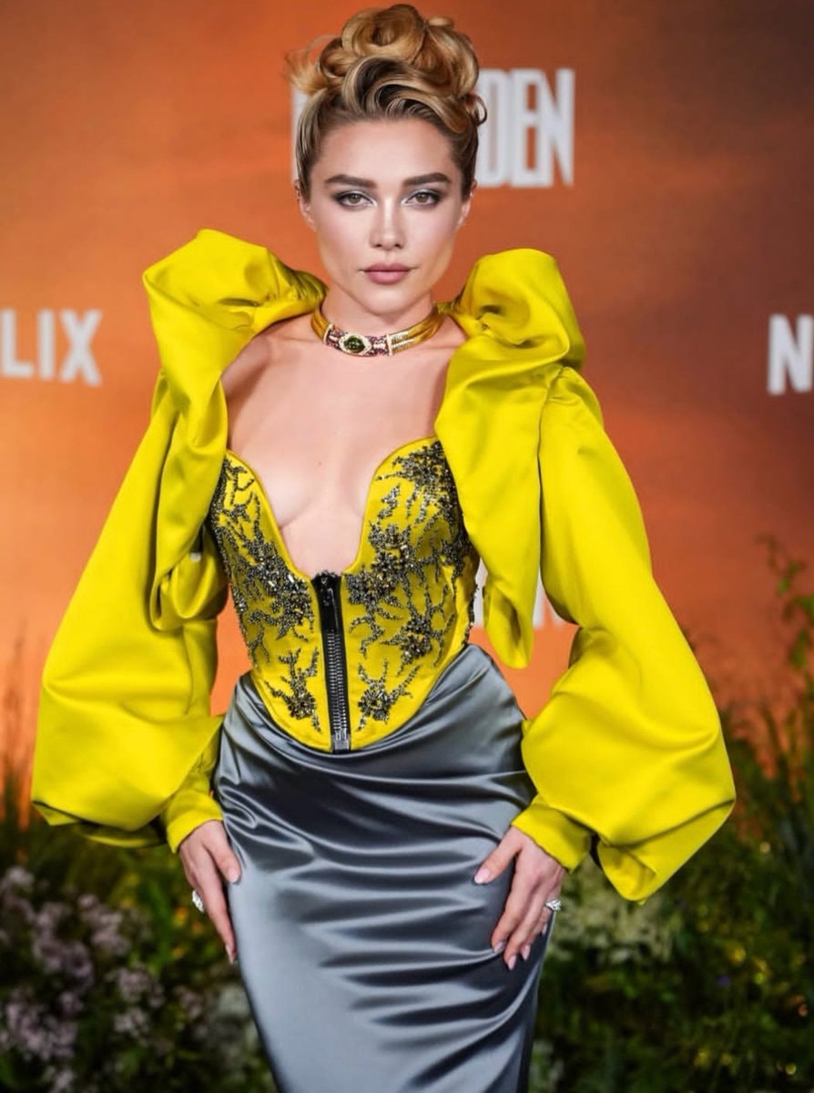 Florence Pugh NETFLIX red carpet look