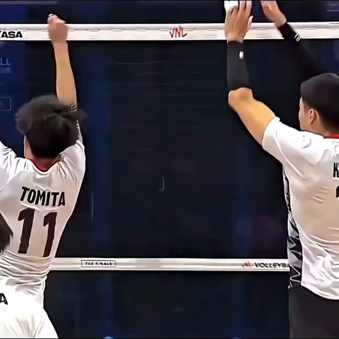 Japan volleyball Haikyuu moment vs Slovenia VNL