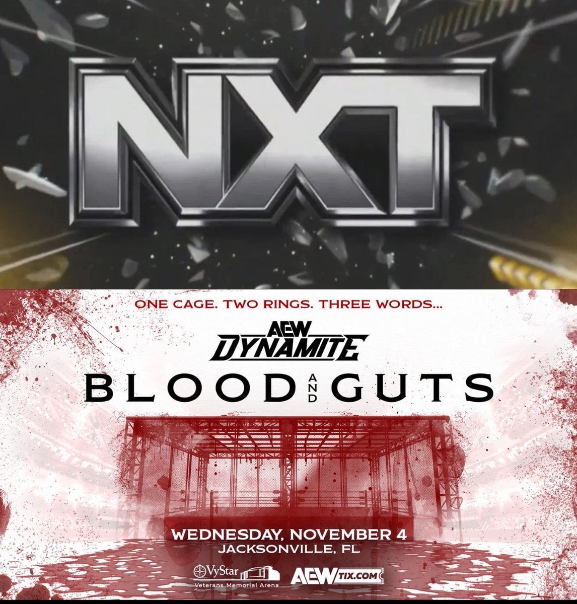 NXT vs AEW Blood and Guts November 4