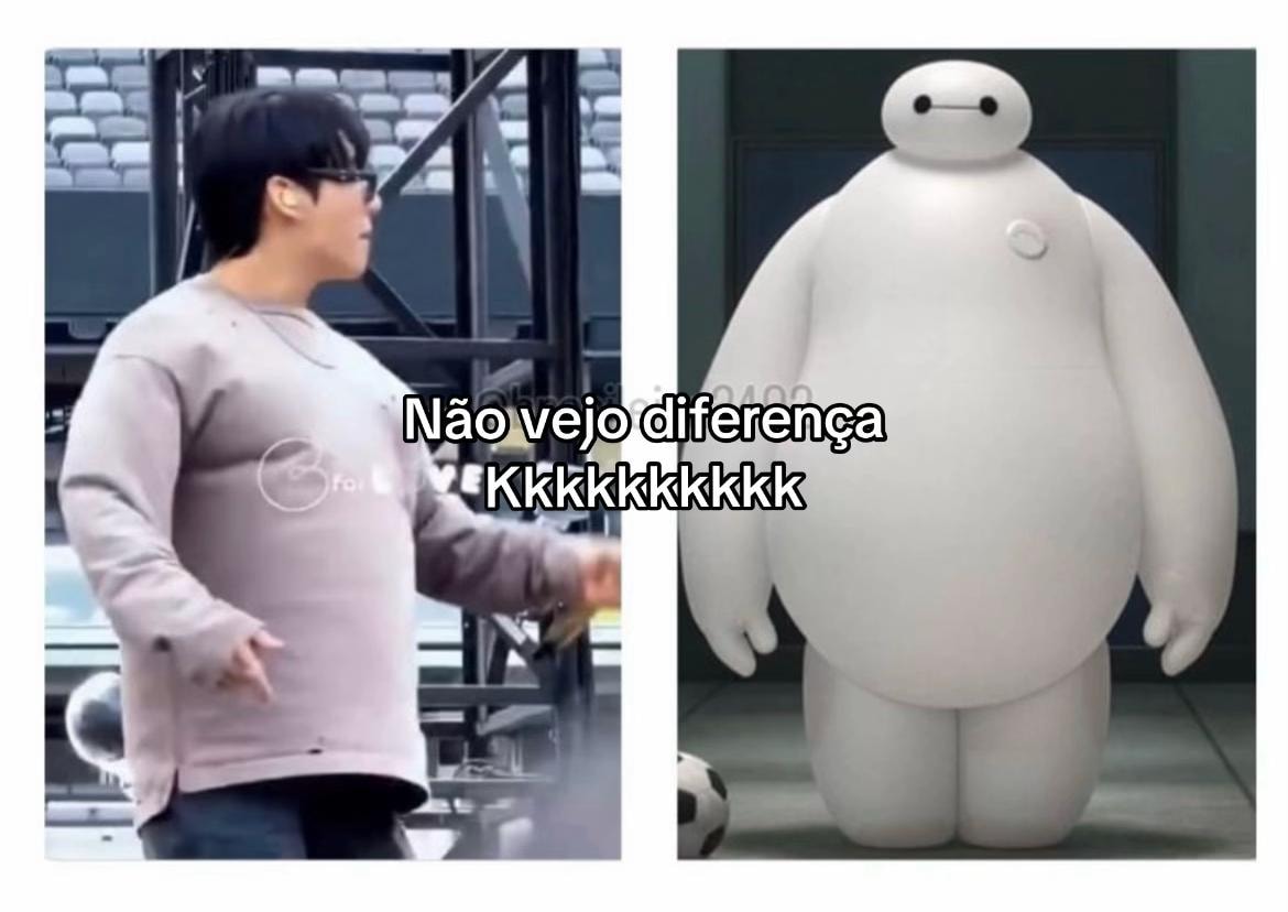 Jungkook and Baymax comparison
