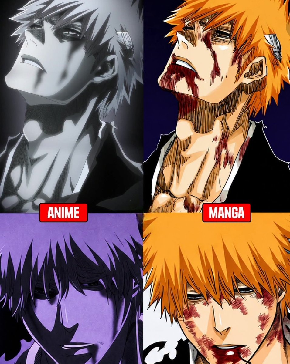 Ichigo Kurosaki anime manga collage