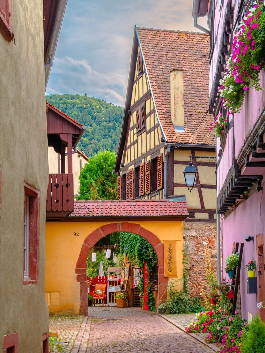 Strasbourg France colorful half-timbered street (photo 4 of 4)