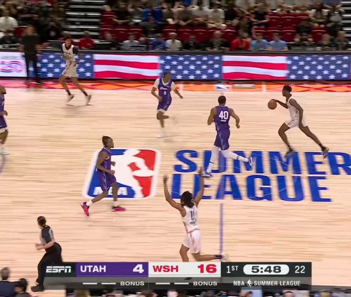 AJ Dybantsa shot Summer League