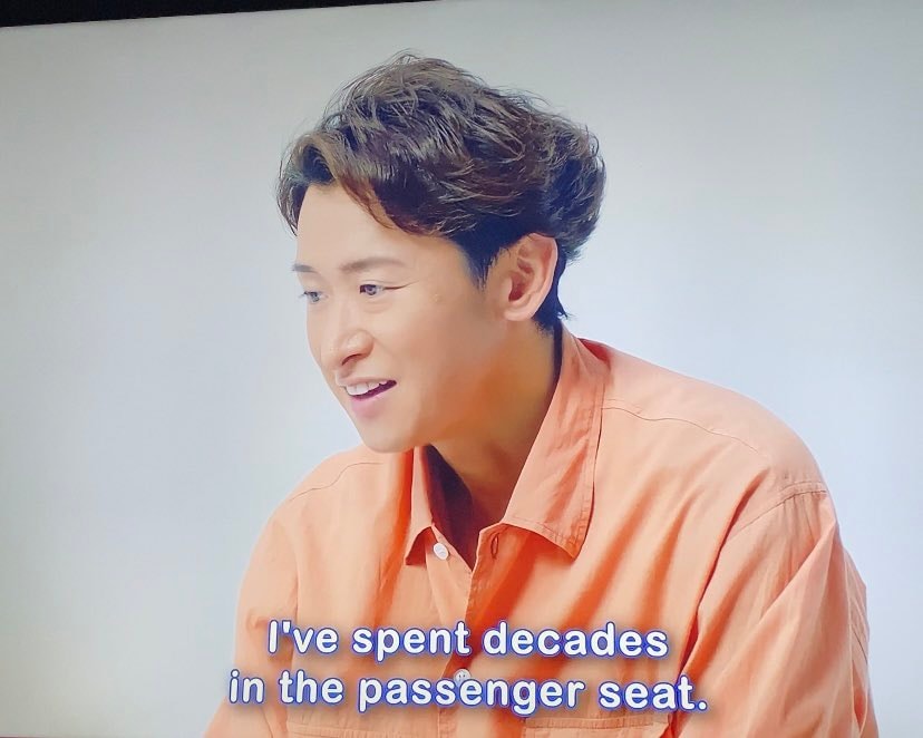 Ohno Satoshi orange shirt photo 🥺💙 (photo 2 of 3)