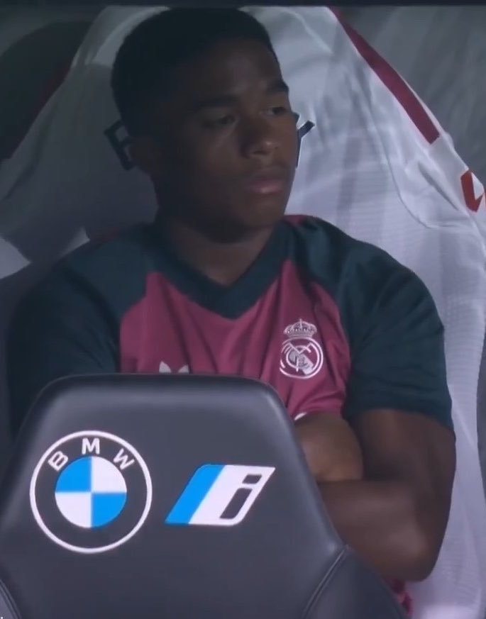 Endrick BMW Real Madrid sadness