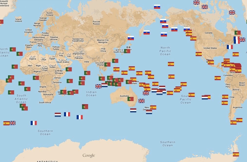 major islands and first european discoverers