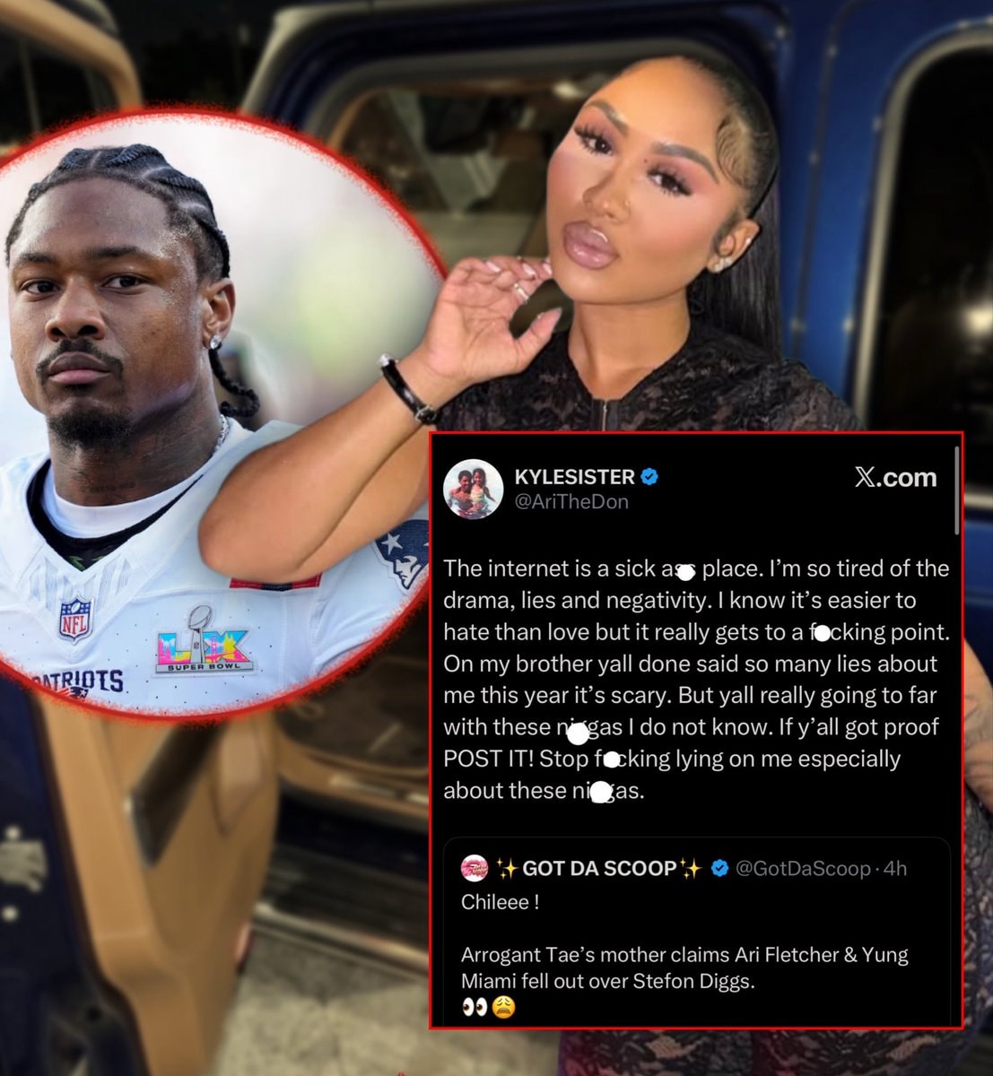 Ari criticism of Yung Miami rumor